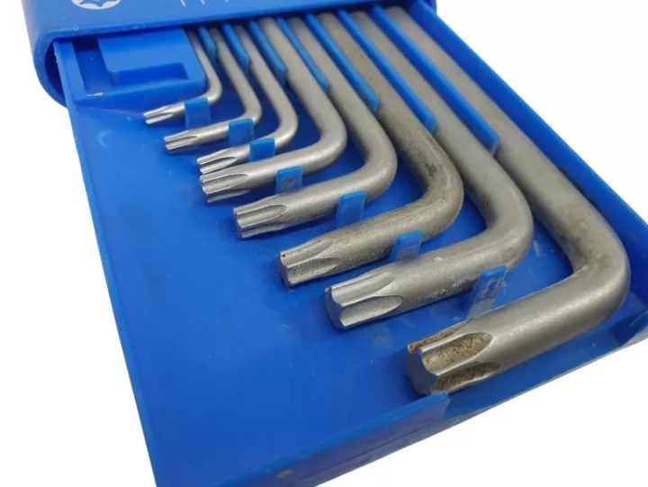 КОМПЛЕКТ КЛЮЧЕЙ TORX CR-V 9 шт. DUŻE 220 мм REDLOON, фото 3