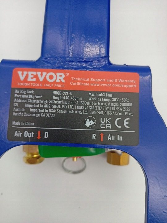 Vevor Домкрат пневматический AIR Jack 3T szybkie podnoszenie, фото 4