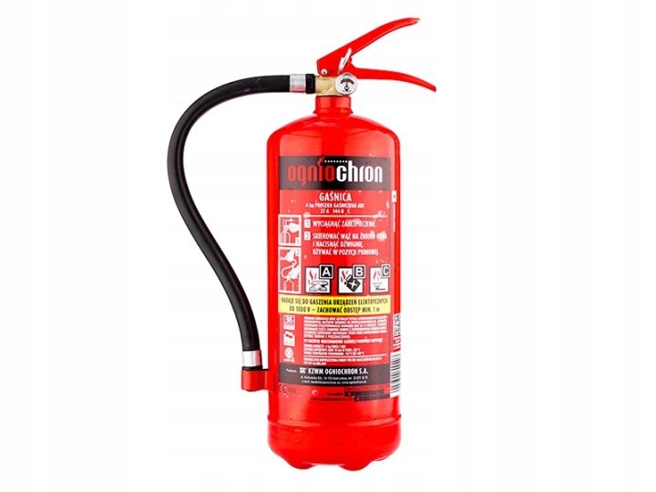 Огнетушитель порошковый Ogniochron GP-4x ABC/MP 4 кг, фото 4