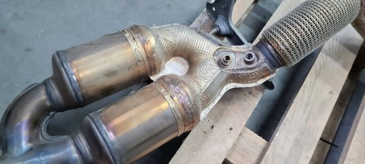 S3 8Y A3 ТРУБА WYDECJOWA КАТАЛИЗАТОРЫ DPF 2.0 TFSI 5WA131723E 5WA131701, фото 10