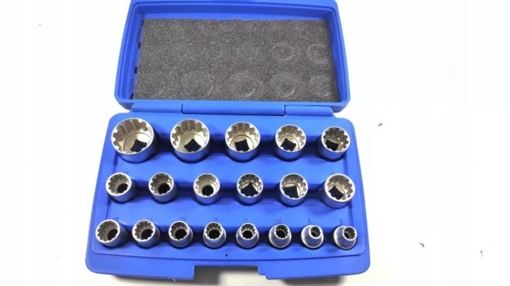 НАСАДКИ 12 КАТ. VARIO-PLUS 1/2" - КОМПЛЕКТ 19 шт. SATRA S-19GL12, фото 1