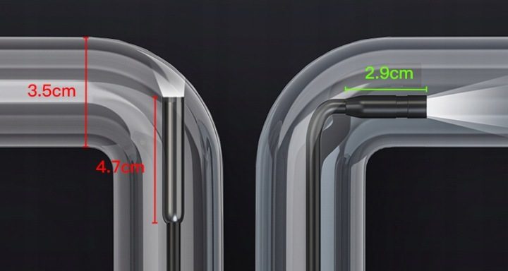 Инспекционная камера гаражная эндоскоп 5 м Full HD LCD для труб двигателя LED, фото 2