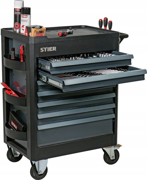 Подрамник инструментальный слесарный STIER PREMIUM 7 ЯЩИКОВ С СИСТЕМА SOFT CLOSE, фото 3