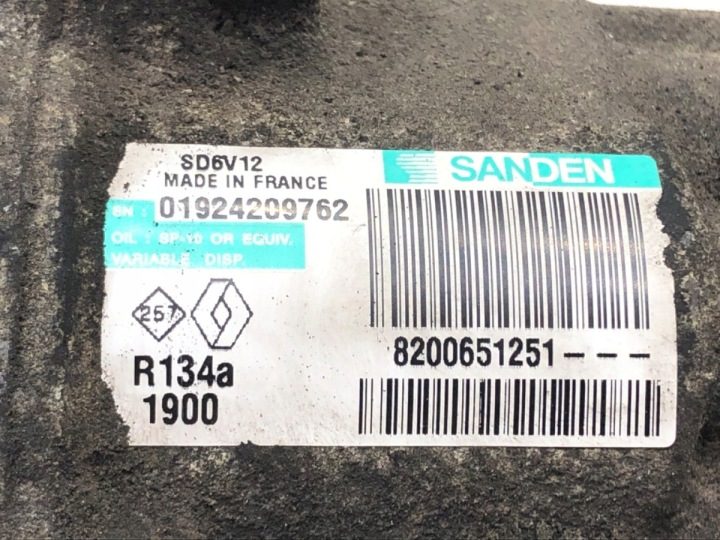 КОМПРЕССОР КОНДИЦИОНЕРА RENAULT MODUS 8200651251 1.5 68 л.с., фото 4