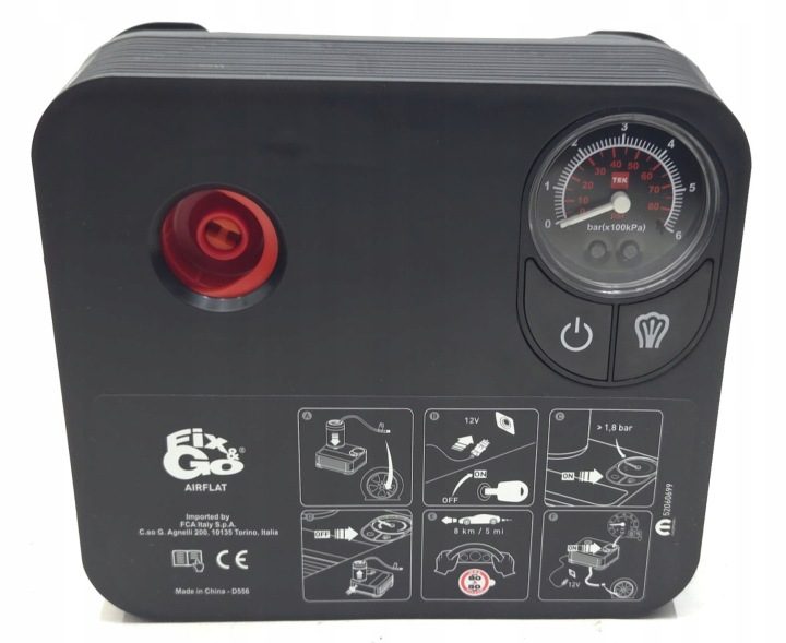 Компрессор насос для колес Fix&Go 120W, фото 4