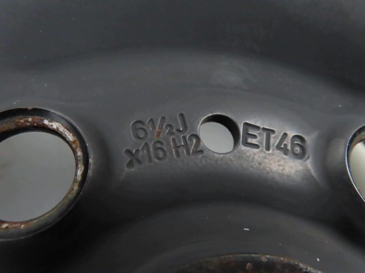 Штампованный диск VW 6.5" x 16" 5x112 ET 46, фото 3