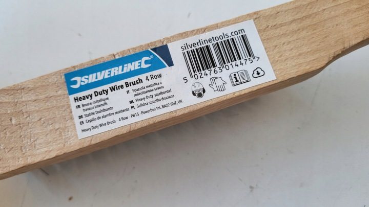 Латунная проволочная щетка 4 ряда, Silverline PB05, фото 8