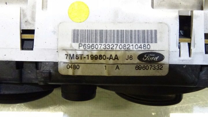 Панель управления обдува Ford Focus MK2 1.6 TDCI 7M5T-19980-AA, фото 4