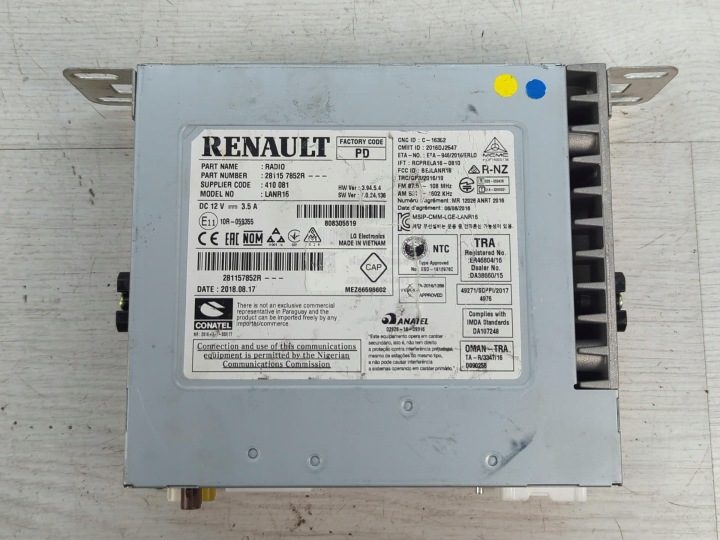 Автомагнитола Renault Megane 4 (2016 - 2020) 281157852R, фото 5