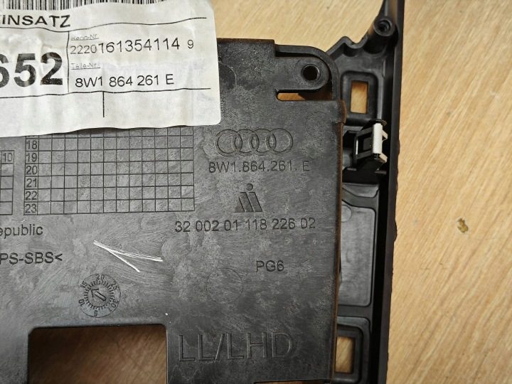 ОРИГИНАЛЬНАЯ РАМКА ЦЕНТРАЛЬНОГО ТОННЕЛЯ AUDI A4 B9 A5 F5 8W1864261E 10 л.с., фото 8