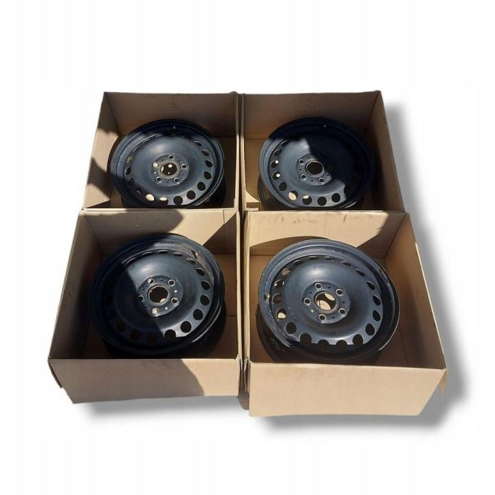 4× Штампованный диск VW 6.0" x 15" 5x112 ET 43, фото 1