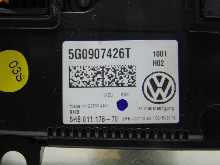 Блок управления климатом обдува VW Golf VII 7 5G0907426T, фото 3