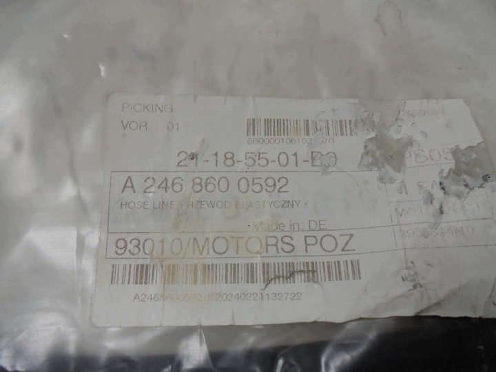 ШЛАНГ SPRYDKÓW ОМЫВАТЕЛЬ ФОНАРЕЙ A2468600592 MERCEDES W176 A-КЛАСС, фото 3