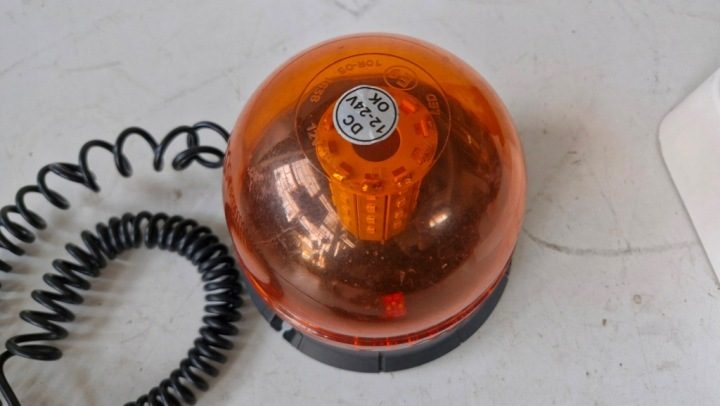 Проблесковый маячок мигалка 12/24V LED болт, фото 8