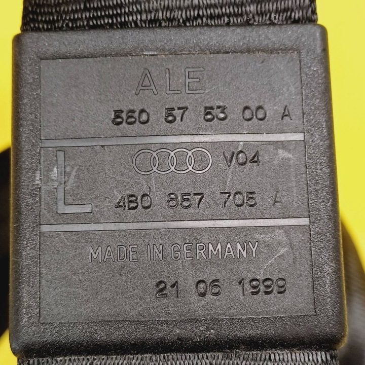 РЕМЕНЬ БЕЗОПАСНОСТИ ЛЕВЫЙ ПЕРЕДНИЙ AUDI A6 S6 C5 4B 4B0857705A NR541, фото 2