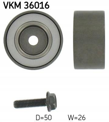 SKF VKM 36016 ролик обводной / направляющий, ремень клиновой зубчатый, фото 2
