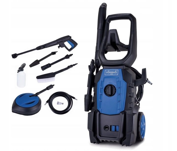 Scheppach HPC1600-KIT Мойка высокого давления 1600W 135 бар 420 L/h с akcesoriami, фото 1