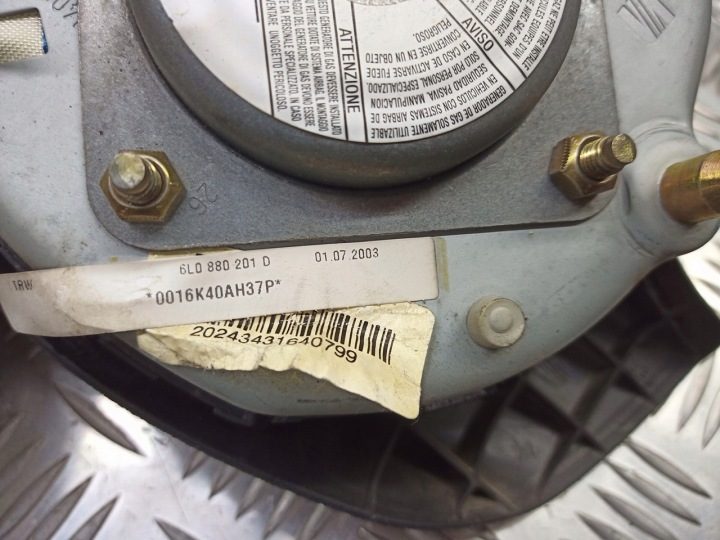 ПОДУШКА БЕЗОПАСНОСТИ ВОЗДУШНАЯ ВОДИТЕЛЯ 6L0880201D SEAT IBIZA 3 III 02-06, фото 2