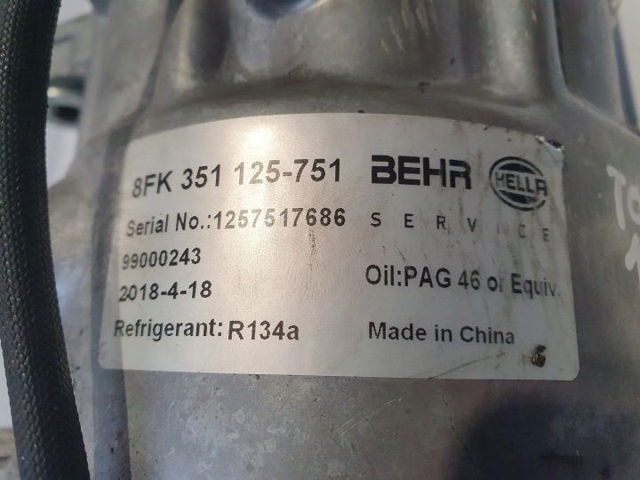 КОМПРЕССОР КОНДИЦИОНЕРА Seat Toledo II 1.6 16V насос 8FK351125, фото 2