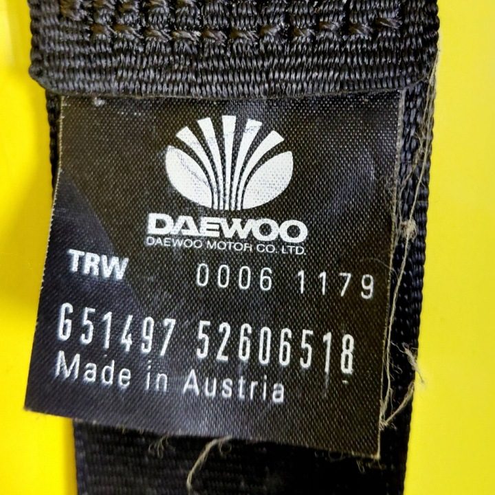 РЕМЕНЬ БЕЗОПАСНОСТИ ЛЕВЫЙ ПЕРЕДНИЙ DAEWOO LEGANZA 00061179 NR1676, фото 13