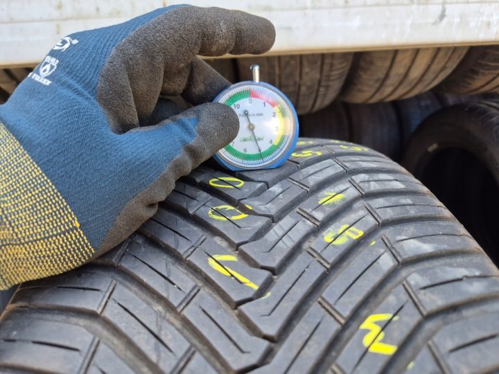 Шина всесезонная Continental AllSeasonContact 235/55R18 100 В сцепление на снегу (3PMSF), фото 5