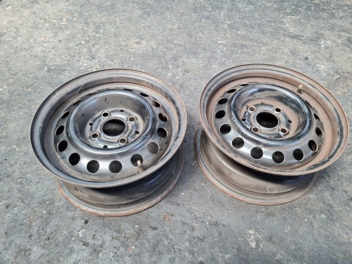 Штампованный диск Volkswagen OE 5.5" x 13" 4x100 ET 38, фото 2