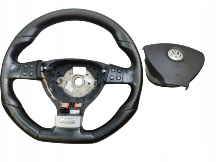 РУЛЬ КОЖА КОЖАНАЯ R-LINE ПОДУШКА БЕЗОПАСНОСТИ VW TIGUAN I 5N 1K0419091G, фото 9