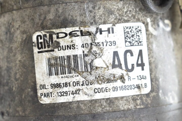 Компрессор Кондиционера OPEL ASTRA H ZAFIRA B MERIVA A 1.6 1.8 16V 13297442, фото 8