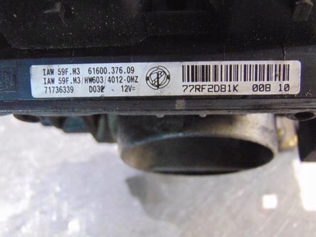 ДРОССЕЛЬНАЯ ЗАСЛОНКА FIAT PUNTO 1.2 8V 61600.376.09, фото 3