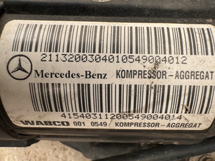 НАСОС KOMPERSOR ПОДВЕСКИ MERCEDES E W211 CLS В СБОРЕ ИСПРАВНЫЙ ОРИГИНАЛ, фото 3
