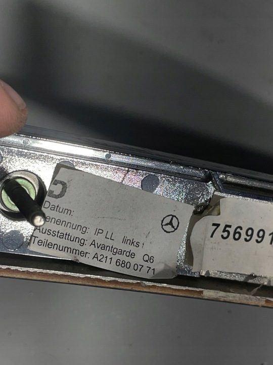 Молдинг панели декор дерево Mercedes E класс W211 A2116800771 Avantgarde, фото 4