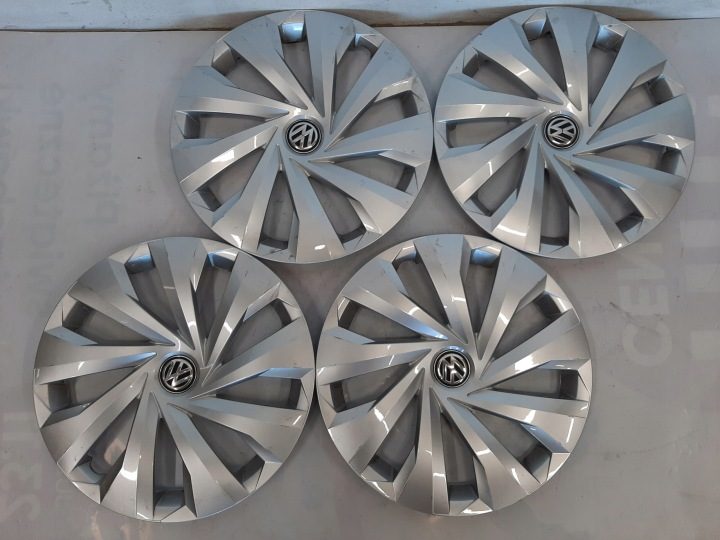 4× Колпак Volkswagen OE Оригинальный 15" серебристый, фото 2