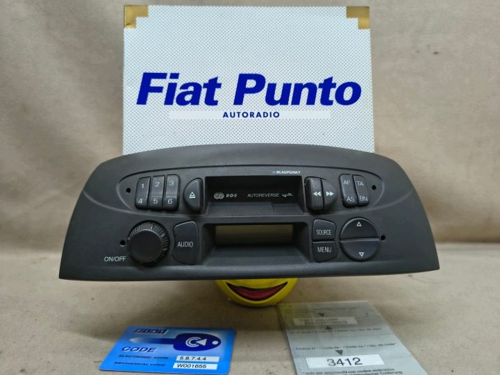 Fiat Punto II 2 Кассета Штатная Автомагнитола + КОД Инструкция, фото 1