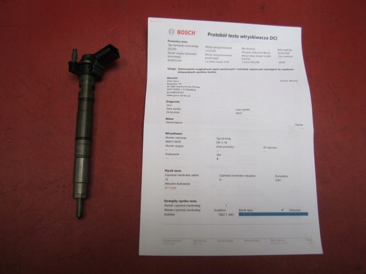 Форсунка VW Seat Skoda 2.0 TDI CR 03L130277 0445116030 CBD новая kody '09, фото 1