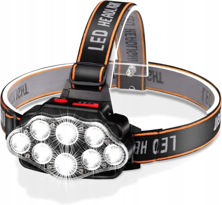 Налобный фонарь LED с możliwością зарядки через USB 4 шестерни DAWINSIE, фото 1
