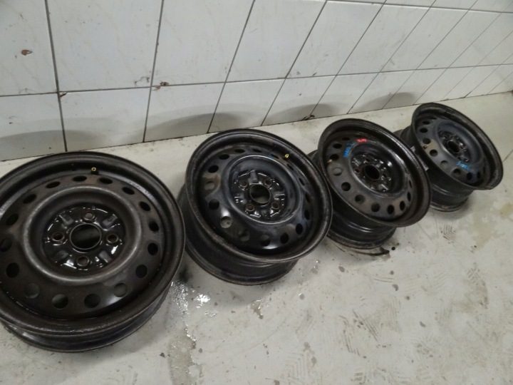 4× Штампованный диск Toyota OE SDT50156 5.5" x 14" 4x100 ET 45, фото 3