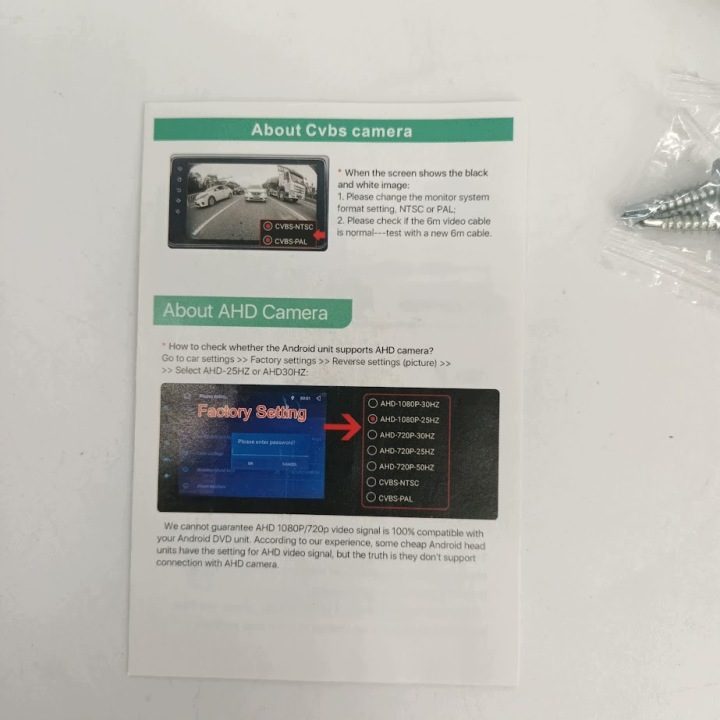 Камера заднего вида грузовика GreenAuto AHD 1080P szerokokątna с noktowizorem, фото 2