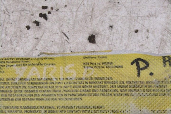 TOYOTA YARIS III 3 11-14r ПОДУШКА БЕЗОПАСНОСТИ СИДЕНЬЯ ПРАВАЯ, фото 3