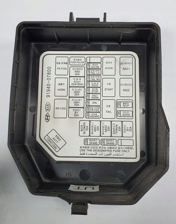 Блок предохранителей KIA Picanto I 91940-07500 91940-07800, фото 5