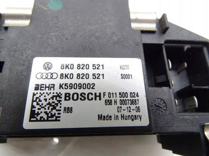 РЕЗИСТОР ВЕНТИЛЯТОРА 8K0820521 Audi A4 B8 1.8 TFSI, фото 6