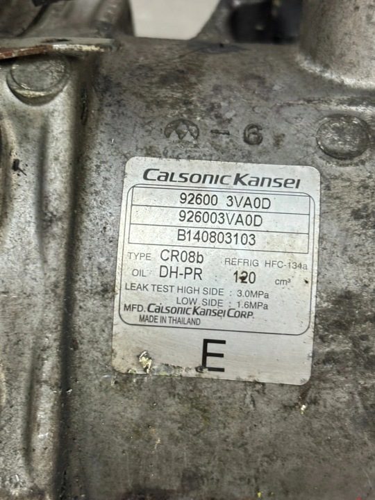 КОМПРЕССОР КОНДИЦИОНЕРА NISSAN MICRA K13 926003VA0D, фото 3