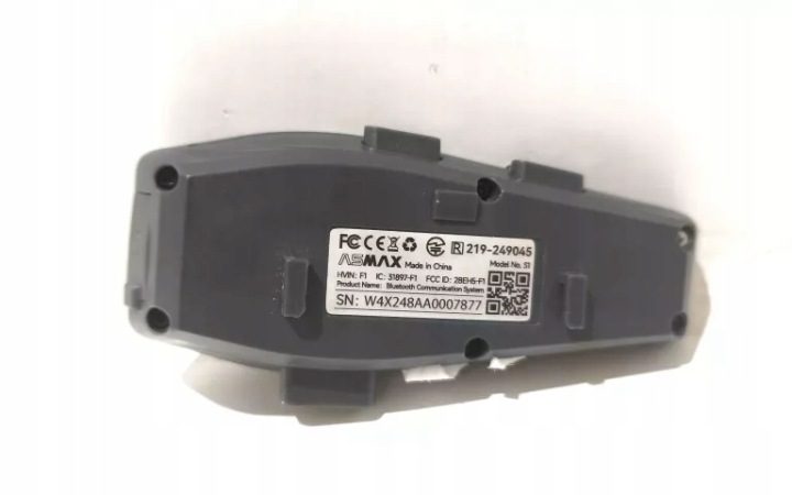 Комплект słuchawkowy мотоциклетный ASMAX S1 для шлема Bluetooth mesh интерком, фото 7