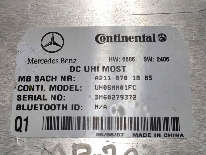 Блок управления Bluetooth Mercedes-Benz C W203 рестайлинг CL203 2007 A2118701885, фото 4