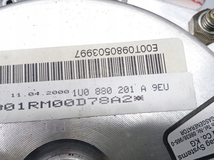 Airbag водителя SKODA OCTAVIA I (1U2) 1U0880201A 1.9L дизель 81 кВт 2000, фото 5