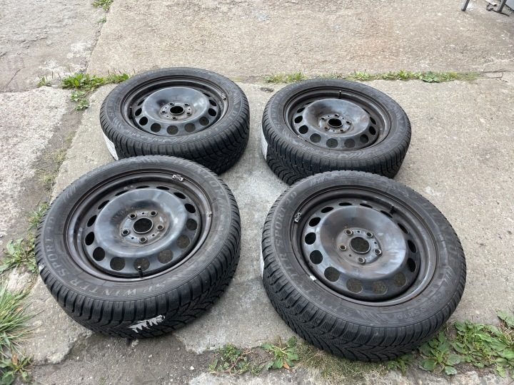 КОЛЕСА ЗИМА VW GOLF VII TOURAN CADDY 6x61 ET48 5x112 + 205/55/16 7 мм +КОЛПАКИ, фото 2