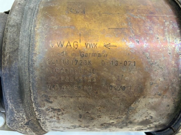 КАТАЛИЗАТОР DPF VW AUDI A3 8V SEAT SKODA 2.0 TDI 150 л.с. 04L131723K, фото 8