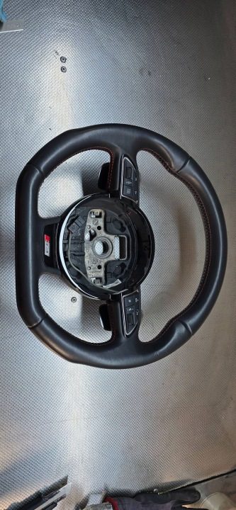 AUDI S3 8V РУЛЬ СРЕЗАННЫЙ 8v0419091ab СОСТОЯНИЕ PERFECT ПРЯМОЕ, фото 1