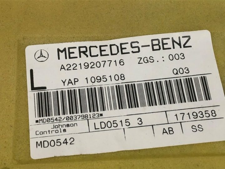 ДИВАН ВТОРОЙ РЯД MERCEDES W221 Седан 05-13 СИДЕНЬЕ СРЕДНЕЕ, фото 7