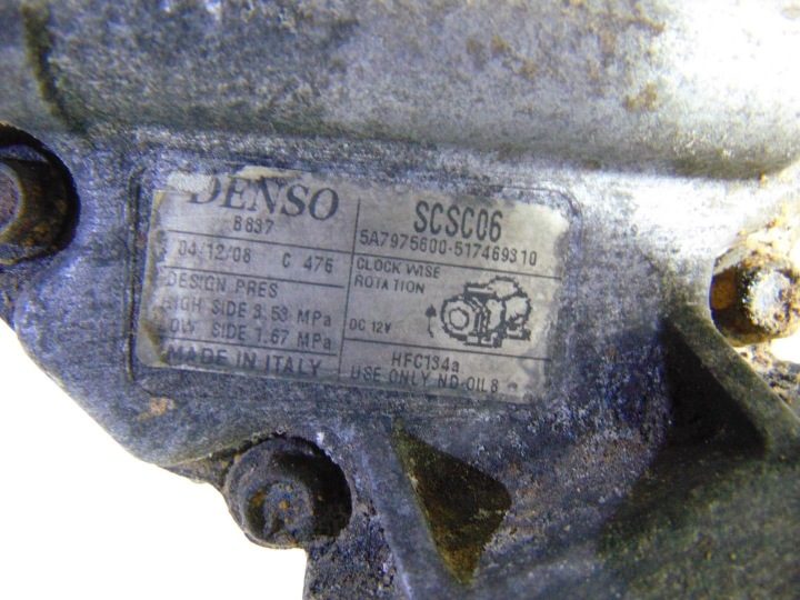 Компрессор кондиционера Fiat Panda II 1.3 Mjtd SCS06 5A7975600-517469310, фото 3