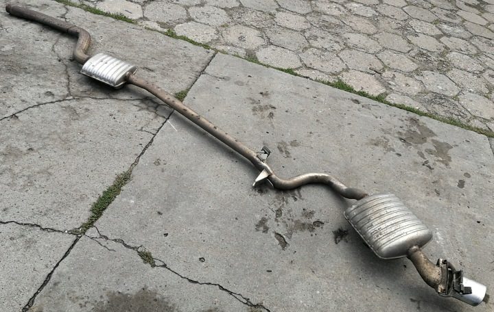 7793620 7793237 задний глушитель средний выхлопная труба BMW 3 E90 РЕСТАЙЛИНГ 2,0 дизель, фото 5